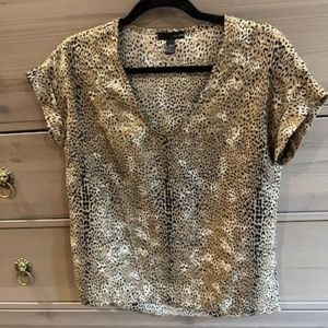 Aqua Antelope Print Top